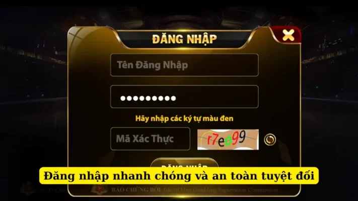 Đăng nhập nhanh chóng và an toàn tuyệt đối