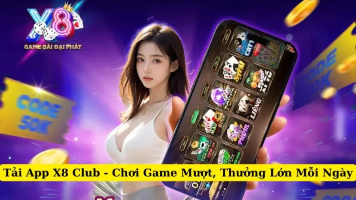 Tải App X8 Club - Chơi Game Mượt, Thưởng Lớn Mỗi Ngày