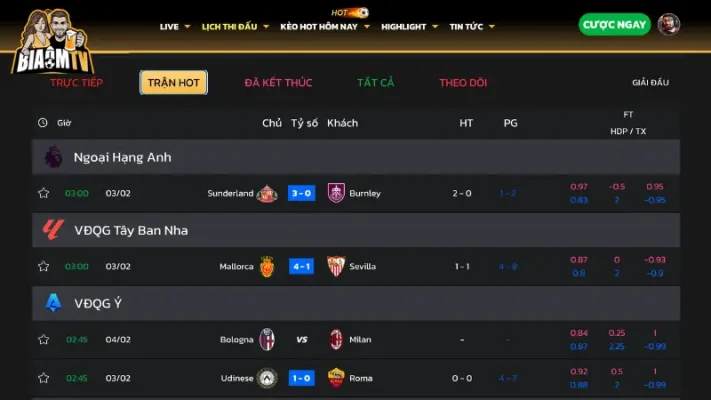 Tin tức và lịch phát sóng phong phú